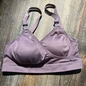 Nursing Bra Breastfeeding Purple Women’s Size Medium